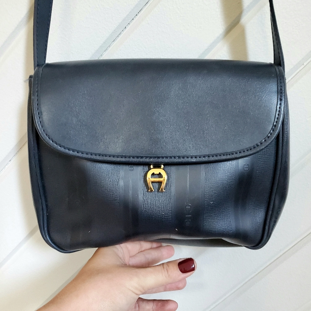 Etienne Aigner Rare Navy Shoulder Bag